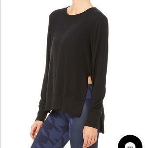 Alo glimpse black top